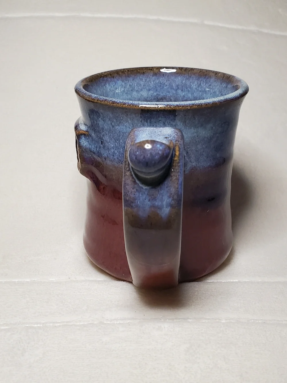 Alewine Pottery Cup 2010 Brown & Blue With 